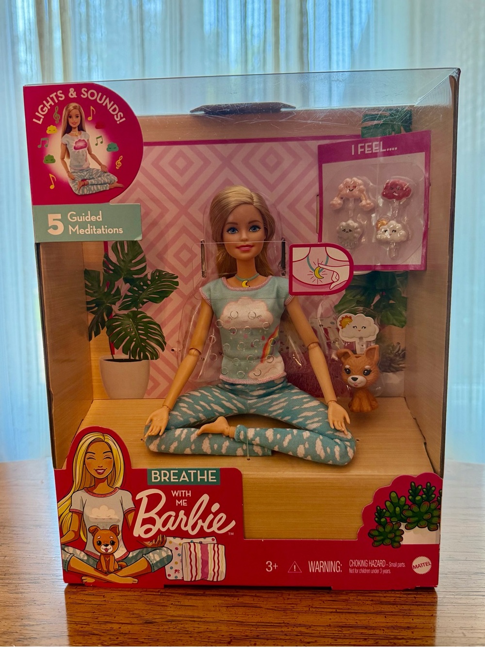 Original 2019 Mattel “Breathe With Me” Barbie Doll•5 Guided Meditations•Lights